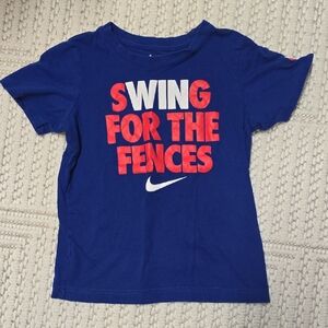 Nike Kids Red and Blue T-Shirt - Swing For The Fences